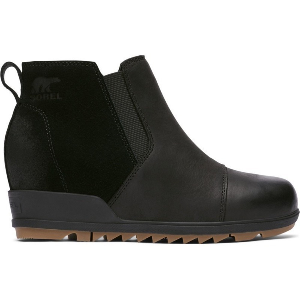 SOREL®‎ (Women's 5) Evie™ Chelsea Waterproof Pull-On Boot in Black - $120